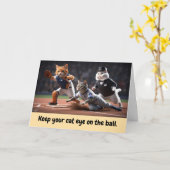 子猫野球 カード (黄色い花)