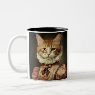 子猫間抜けコーヒーマグ ツートーンマグカップ