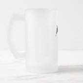 子猫陰陽（ミントグリーン、ブラック、ホワイト） フロストグラスビールジョッキ (左)