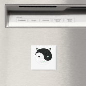 子猫陰陽(ミントグリーン、ブラック、ホワイト) マグネット (インサイチュ (食洗機))