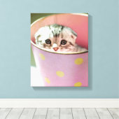 子猫隠し キャンバスプリント (インサイチュ (ウッドフロア))