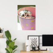 子猫隠し ポスター (ホームオフィス)