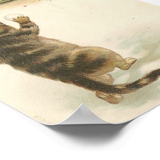 子猫雪合戦 ポスター (角)