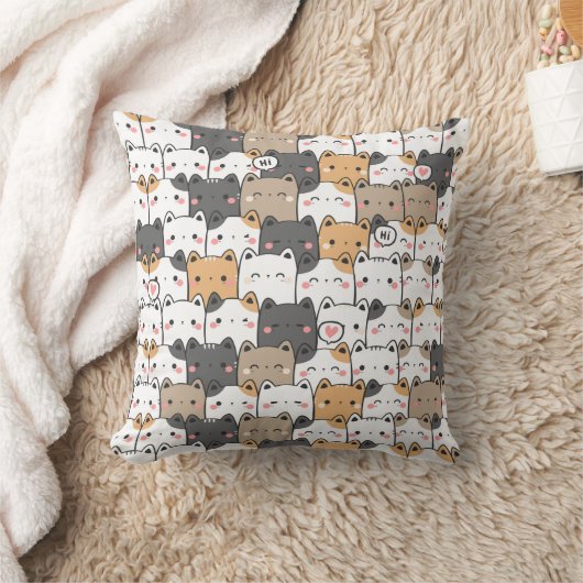 子猫電源16x16 クッション (ブランケット)