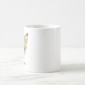 子猫顔糖スカル | Day of the Dead Cat コーヒーマグカップ (中央)