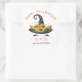 子猫顔金ゴールドフローラハロウィーン スクエアシール (バッグ)