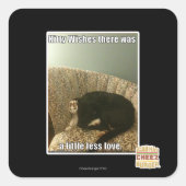 子猫願い スクエアシール (正面)