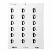 子猫黒 ラベル (フルシート)