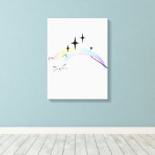 子猫10代のキャンバス キャンバスプリント (インサイチュ (ウッドフロア))