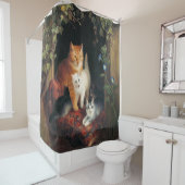 子猫（かわいい子猫） シャワーカーテン (インサイチュ)