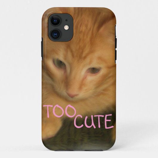 子猫「かわいい」iPhone 5G/4GSケースID Case-Mate iPhoneケース (裏面)