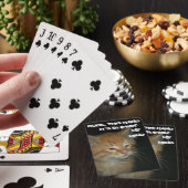 子猫「この手が私の心を吹き飛ばす遊」のカード トランプ (インサイチュ)