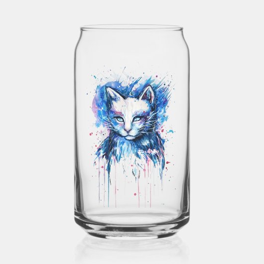 子猫 ガラス缶 (正面)