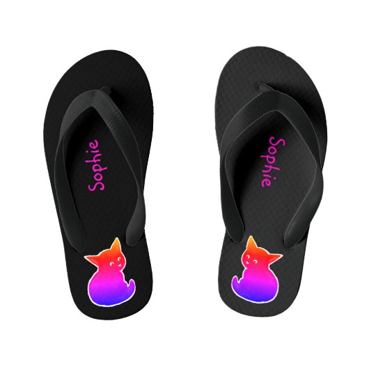 子猫 キッズビーチサンダル (フットベッド)