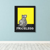 子猫 キャンバスプリント (インサイチュ (ウッドフロア))