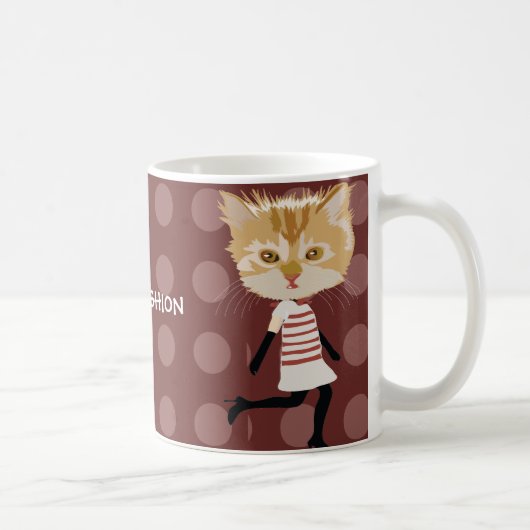子猫 コーヒーマグカップ (右)