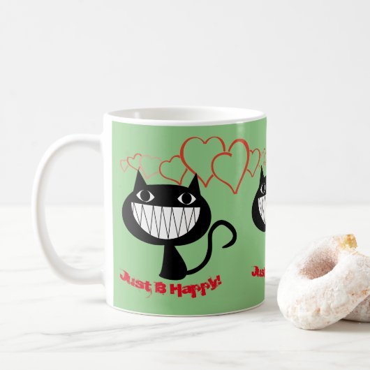 子猫 コーヒーマグカップ (ドーナツ)