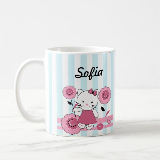 子猫 コーヒーマグカップ (左)
