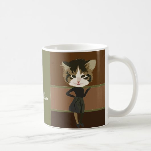 子猫 コーヒーマグカップ (右)