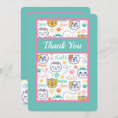 子猫 サンキューカード (正面/裏面)