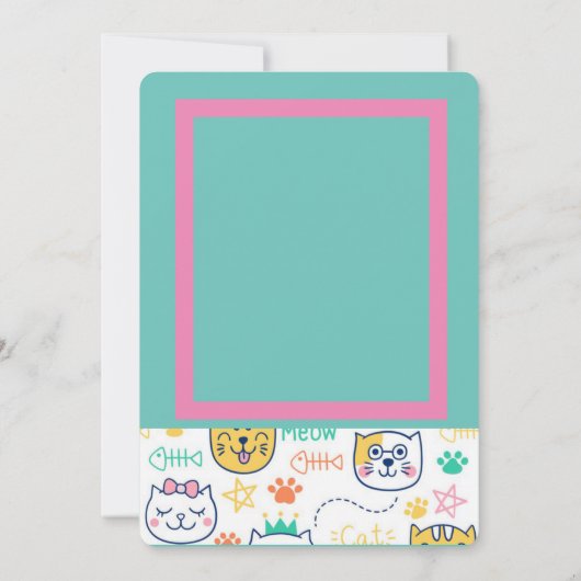 子猫 サンキューカード (裏面)