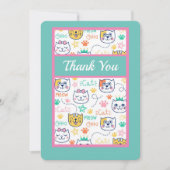 子猫 サンキューカード (正面)