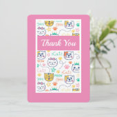 子猫 サンキューカード (スタンド正面)