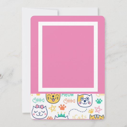 子猫 サンキューカード (裏面)