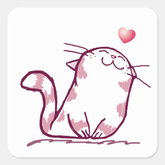 子猫 スクエアシール (正面)