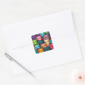 子猫 スクエアシール (封筒)