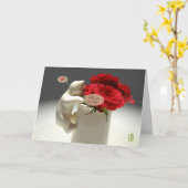 子猫&ティーバラは私のバレンタイン カード (黄色い花)