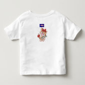子猫 トドラーTシャツ (裏面)