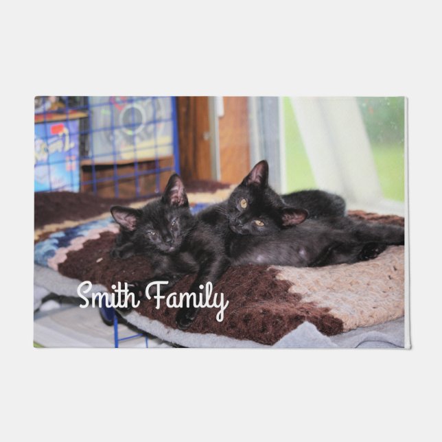 子猫 ドアマット (正面)