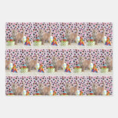 子猫！バイキングとパトンの誕生日 ラッピングペーパーシート (正面3)