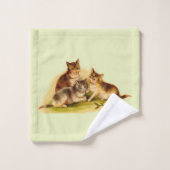 子猫 バスタオルセット (ウォッシュタオル)