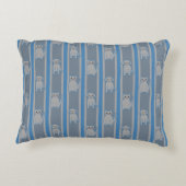 子猫&パピーストライプの アクセントクッション (裏面)