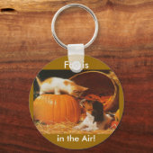 子猫、パンプキン、子犬 キーホルダー (正面)