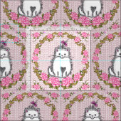 子猫 ファブリック (タイル)