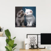 子猫 ポスター (ホームオフィス)