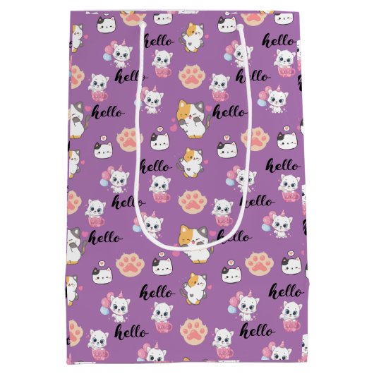 子猫 ミディアムペーパーバッグ (裏面)