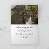 子猫、メリークリスマスマイフレンドカード シーズンカード (内部)