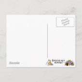 子猫(ユダヤ教)メノラーハッピーホリデー! シーズンポストカード (裏面)