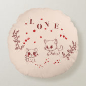 子猫 ラウンドクッション (正面)