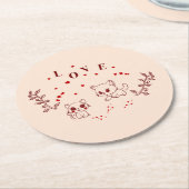 子猫 ラウンドペーパーコースター (アングル)