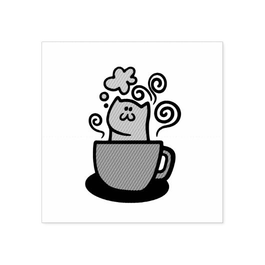 子猫 ラバースタンプ (インプリント)