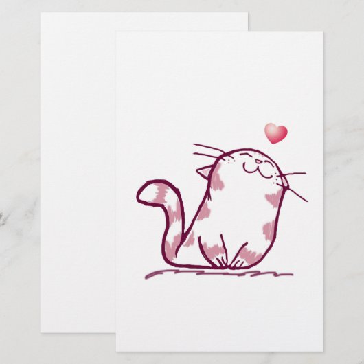 子猫 便箋 (正面/裏面)