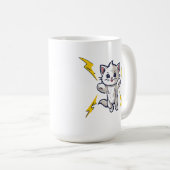 子猫 凶暴 ネコ 雷光 女性の時代 コーヒーマグカップ (正面右)