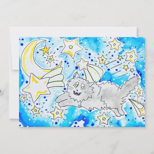 子猫 招待状 (正面)