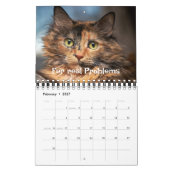 子猫+猫好きフォトコラージュと面白い猫のジョーク カレンダー (2月 2027)