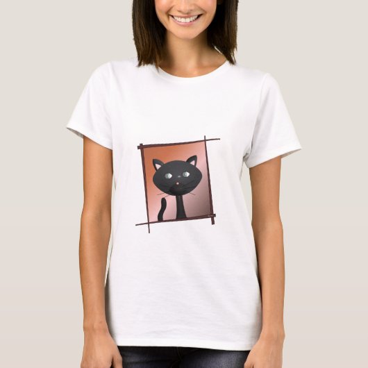 子猫（箸付き） Tシャツ (正面)